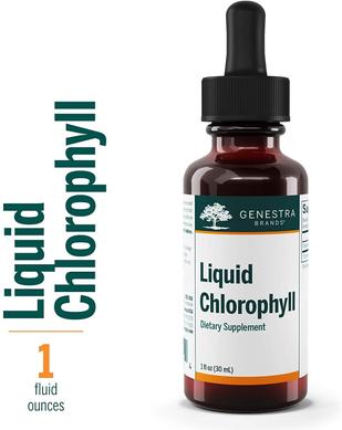 Рідкий хлорофіл, Liquid Chlorophyll, Genestra Brands, 25 мг, 30 мл - фото