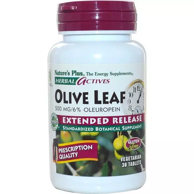 Екстракт оливкового листя повільного вивільнення, Nature's Plus, 30 таблеток - фото