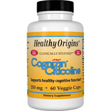 Когницин цитиколіну, Cognizin Citicolinee, Healthy Origins, 250 мг, 60 капсул - фото