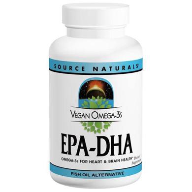 Омега-3, Omega-3s EPA-DHA, Source Naturals, для веганов, 300 мг, 30 капсул - фото