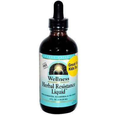 Укрепление иммунитета, Herbal Resistance Liquid, Source Naturals, Wellness, 118.28 мл - фото