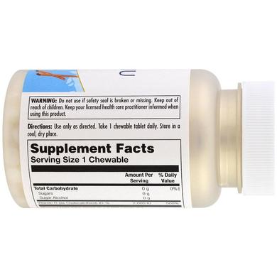 Витамин Д3, со вкусом корицы, Vitamin D-3, Kal, 2000 МЕ, 100 жевательных таблеток - фото