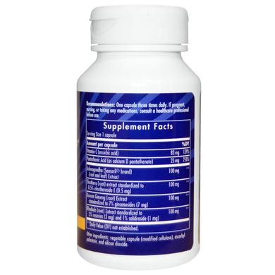 Травяная поддержка, Herbal Adrenergize, Enzymatic Therapy (Nature's Way), 60 капсул - фото