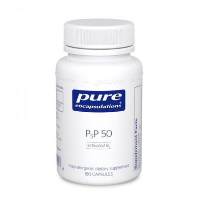 Витамин B6 (Пиридоксаль-5-Фосфат), P5P 50 (vitamin B6), Pure Encapsulations, 180 капсул - фото