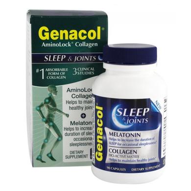 Коллаген, AminoLock, Genacol Sleep & joints, Genacol, 90 капсул - фото