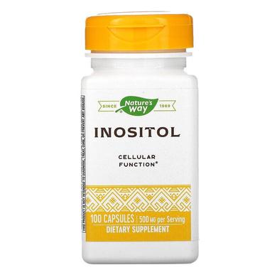 Інозітол, один раз в день, Nature's Way, 500 мг, 100 капсул - фото