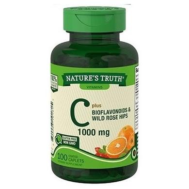 Витамин C плюс биофлавоноиды и шиповник, Vitamin C plus Bioflavanoids & Wild Rose Hips, 1000 мг, Nature's Truth, 100 капсул - фото