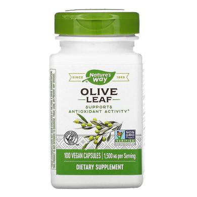 Листя оливи, Olive Leaf, Nature's Way, 100 капсул - фото
