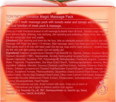 Осветляющая томатная маска для лица, Tomatox Magic White Massage Pack, Tony Moly, 80 мл - фото