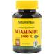 Витамин D3, Vitamin D3, Nature's Plus, 5000 МЕ, 60 гелевых капсул, фото – 3