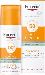 Солнцезащитный ультралегкий гель-крем, Oil Control с матирующим эффектом, SPF 50+, Eucerin, 200 мл - фото