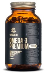 Омега-3, Omega-3 Premium, Grassberg, 1200 мг, 90 капсул - фото