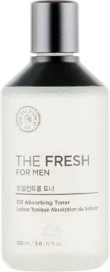 Мужской тонер для жирной кожи, Fresh For Men Oil Absorbing Toner, The Face Shop, 150 мл - фото