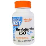 Бенфотиамин, Benfotiamine, Doctor's Best, 150 мг, 120 капсул, фото