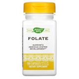 Фолієва кислота, Folic Acid, Nature's Way, 800 мкг, 100 капсул, фото