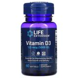 Витамин Д-3, Vitamin D3, Life Extension, 5000 МЕ, 60 капсул, фото