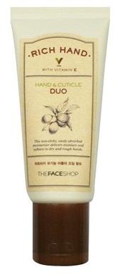 Увлажняющий крем для рук и кутикулы Hand&Cuticle Duo, The Face Shop, 50 мл - фото