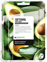 Тканинна Маска для обличчя, Avocado Softening Sheet Mask, Superfood For Skin, 25 мл - фото