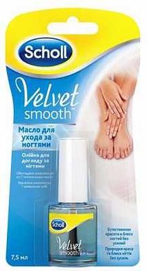 Масло для догляду за нігтями Velvet Smooth, Scholl, 7.5 мл - фото