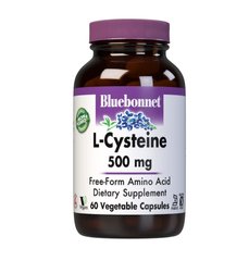 L-Цистеин 500 мг, L-Cystein, Bluebonnet Nutrition, 60 вегетарианских капсул - фото