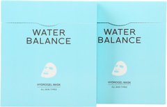 Набір гідрогелевих масок для обличчя для відновлення водного балансу, Water Balance Gel Mask, LINDSAY, 10шт х 25 г - фото