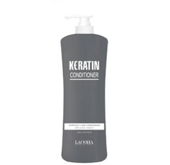Укрепляющий кондиционер с кератином для волос, Lacoha Keratin Intensive Care Conditioner, Aomi, 1500 мл - фото