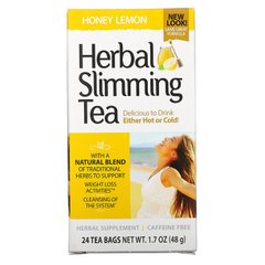 Чай для похудения (мед, лимон), Herbal Slimming Tea, 21st Century, без кофеина, 24 пак., (45 г) - фото