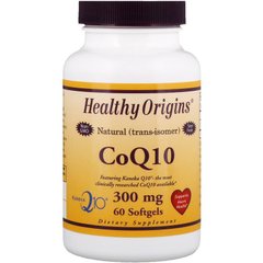 Коэнзим Q10, Healthy Origins, Kaneka Q10 (CoQ10), 300 мг, 60 капсул - фото
