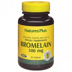 Бромелайн 500 мг, Nature's Plus, 60 таблеток - фото