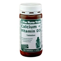 Кальцій+ Вітамін Д3, The Nutri Store, 400 мг/100 МО, 150 таблеток - фото