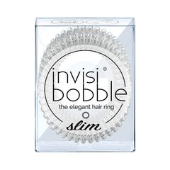 Резинка-браслет для волос, Slim Cristal Clear, Invisibobble, 3 шт - фото