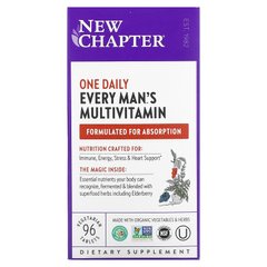 Вітаміни для чоловіків Every Man's Multi, New Chapter, 1 в день, 96 таблеток - фото