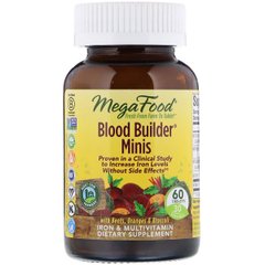 Строитель крови, Blood Builder Minis, MegaFood, 60 таблеток - фото