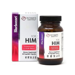 Комплекс для нього, Intimate Essentials For Him, Testosterone, Libido Boost, Bluebonnet Nutrition, 30 рослинних капсул - фото