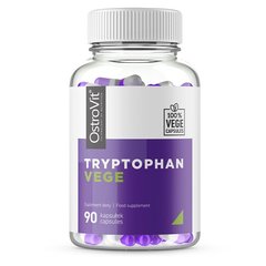 Триптофан, Tryptophan, Ostrovit, 90 растительных капсул - фото