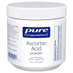 Порошок аскорбінової кислоти, Ascorbic Acid Powder, Pure Encapsulations, 227 грамів - фото