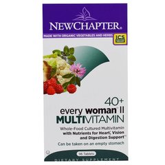 Мультивитамины для женщин II 40+, Woman II Multivitamin, New Chapter, 96 таблеток - фото