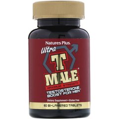 Формула для чоловіків ультра, T-Male Testosterone For Men, Nature's Plus, 60 таблеток - фото
