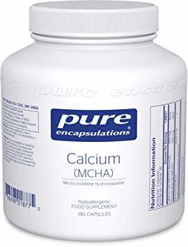 Кальцій (MCHA), Calcium (MCHA), Pure Encapsulations, 180 капсул - фото