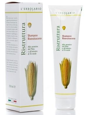 Шампунь для восстановления волос с белками кукурузы, L’erbolario, 150 мл - фото