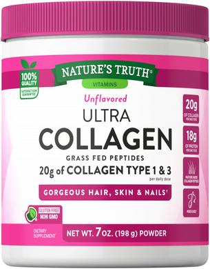 Ультра колаген, Ultra Collagen, Тип 1 і 3, Nature's Truth, 198 г - фото