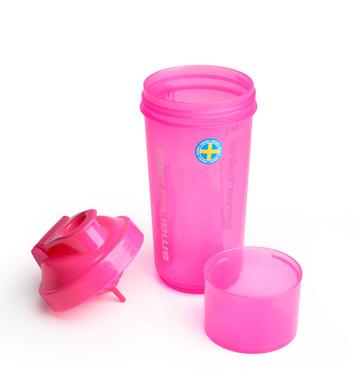Шейкер Slim, neon pink, Smart Shaker, 500 мл - фото