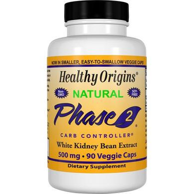 Біла Квасоля Фаза 2, White Kidney Bean, Healthy Origins, екстракт, 500 мг, 90 капсул - фото