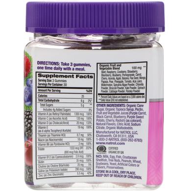 Мультивитамины для беременных, Prenatal Multi, Natrol, вишня и виноград, 90 жевательных конфет - фото