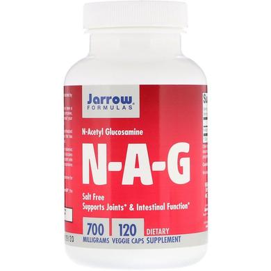 Ацетілглюкозамін, N-A-G, Jarrow Formulas, 700 мг, 120 капсул - фото