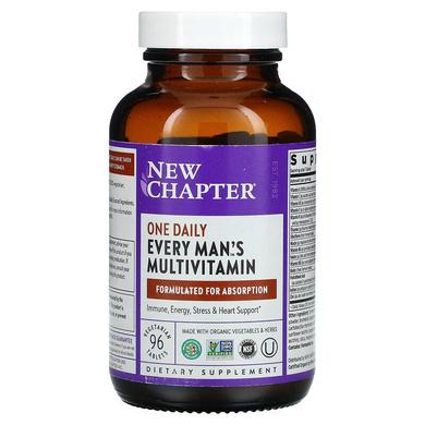 Мультивитамины для мужчин, Every Man's Multi, New Chapter, 1 в день, 96 таблеток - фото