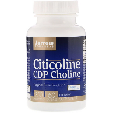 Цитиколин, CDP Choline, Jarrow Formulas, 250 мг, 60 капсул - фото