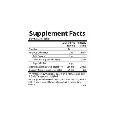 Витамин С жевательный, Kid's Chewable Vitamin C, Carlson Labs, 250 мг, 120 таблеток - фото