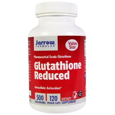 Глутатіон, Glutathione Reduced, Jarrow Formulas, 500 мг, 120 капсул - фото