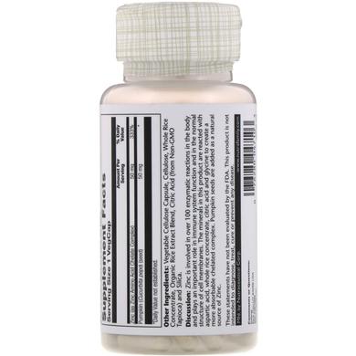 Хелатный цинк, Zinc, Solaray, 50 мг, 100 капсул - фото